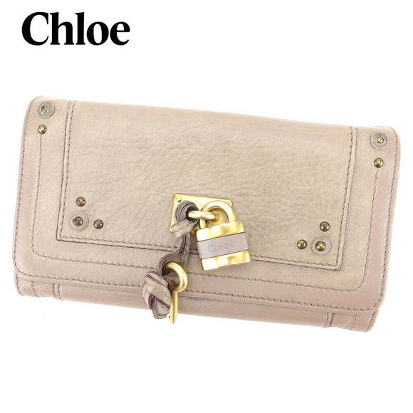 Chloe beige Paddington leather Wallet zipper long - Picture 1 of 6